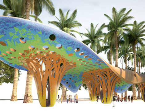 Pérgola parque Valencia