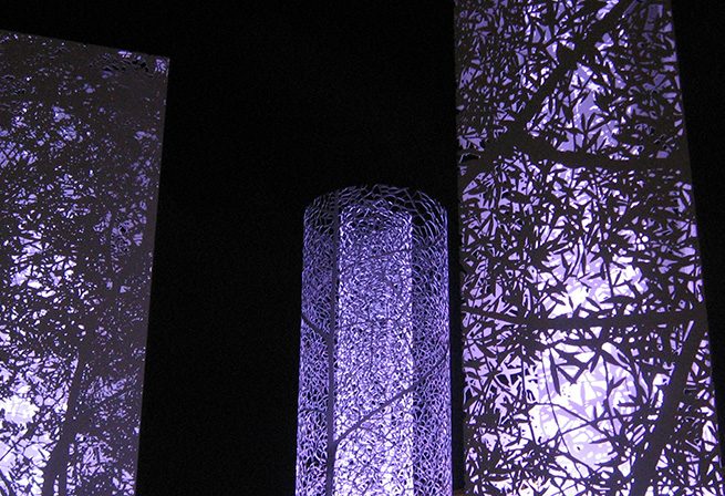 Escultura de aluminio de Jan Hendrix en Cancún, México