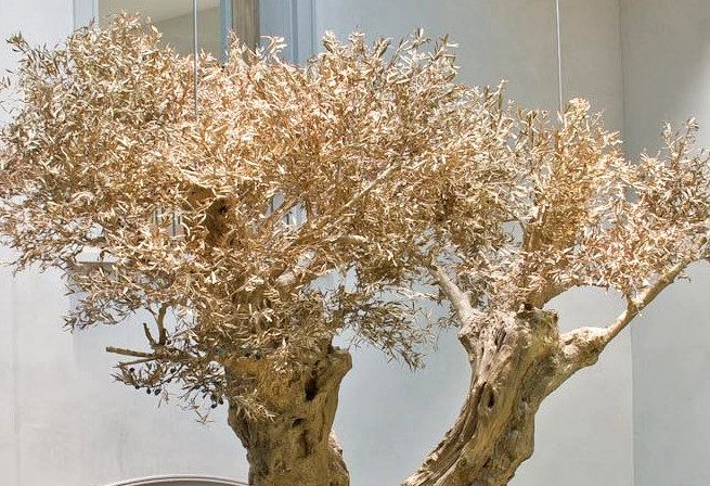 Escultura Olivo en latón para Milán